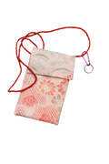 complex shibori silk phone purse