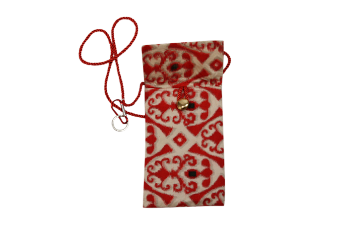 phone purse made from vintage meisen silk