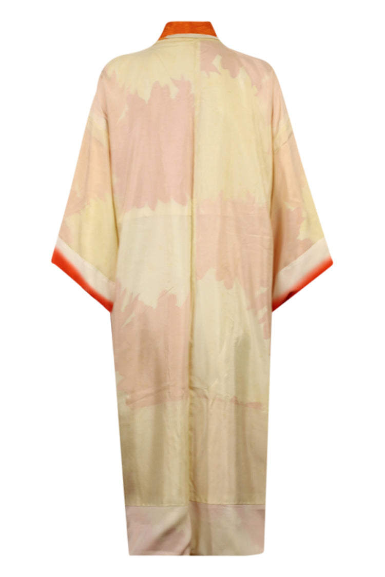 cream kimono with orange and yellow kiku - Kiku 