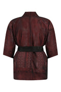 semi-transparent summer silk kimono coat with refashioned sleeves