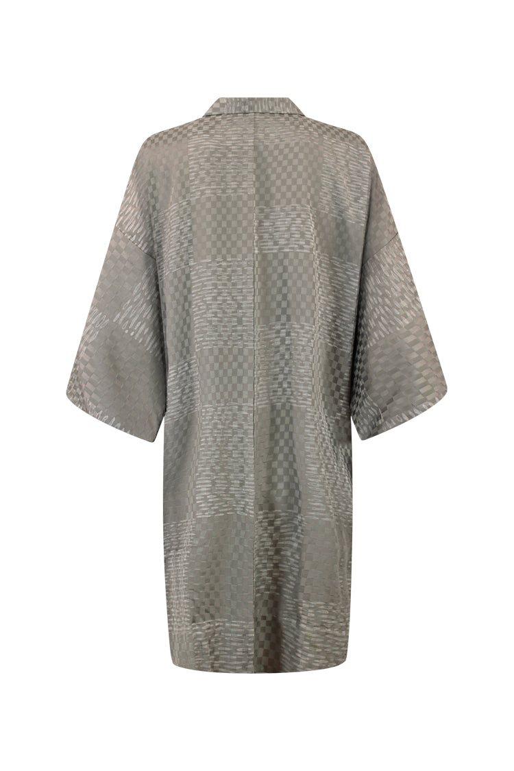 jacket kinsha unlined gray - Kiku 