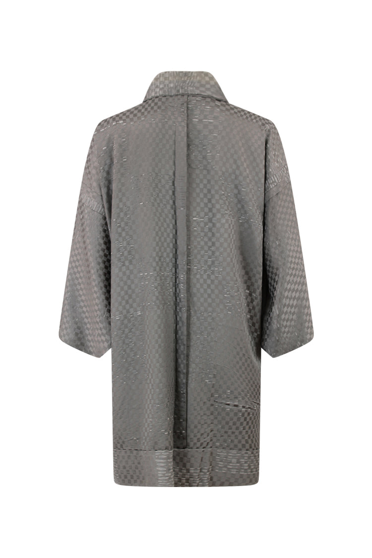 jacket kinsha unlined gray - Kiku 