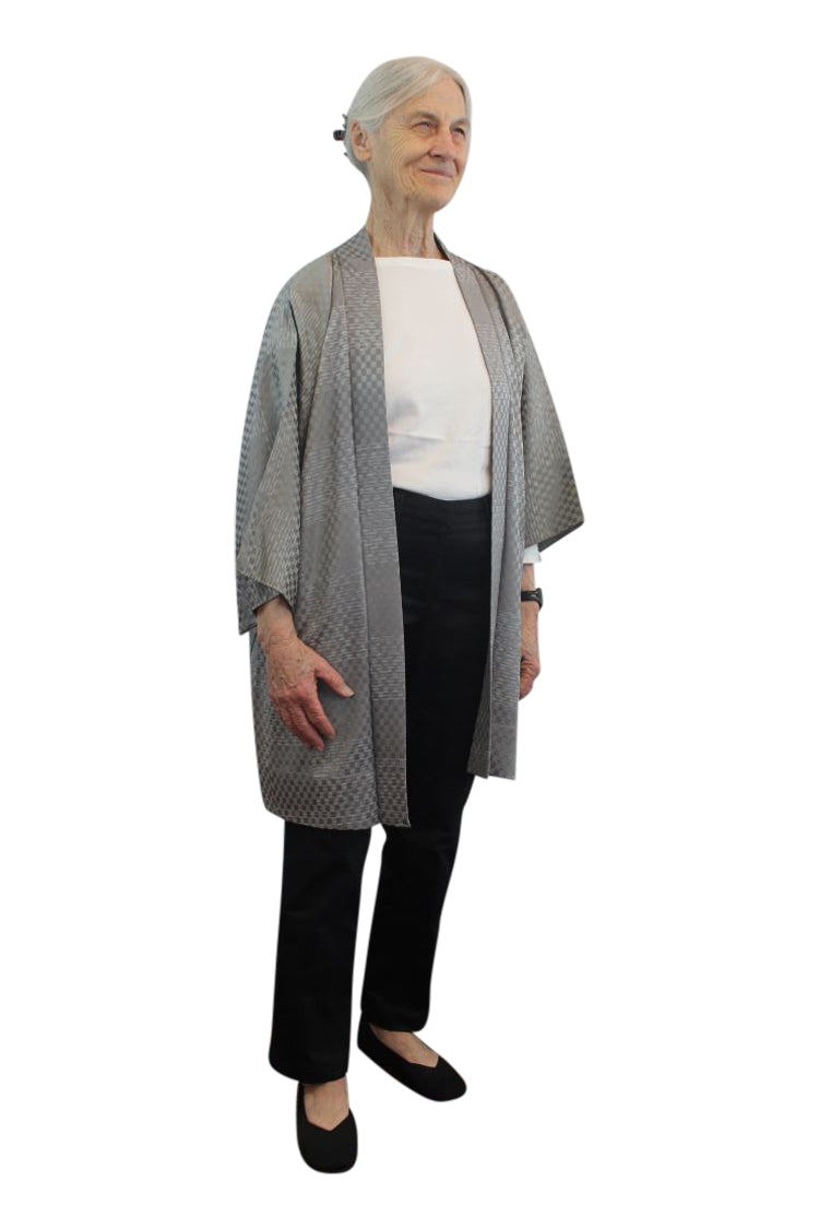 jacket kinsha unlined gray - Kiku 