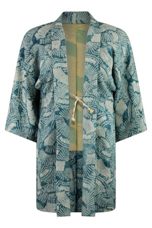 Wearable art vintage silk kimono jacket refashioned for today