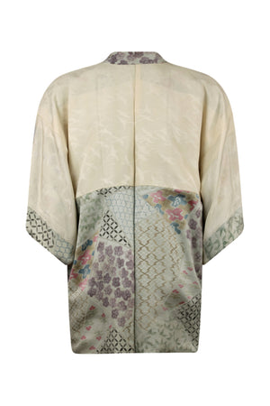 clean lining of vintage silk kimono jacket