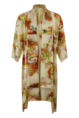 gender inclusive silk kimono duster refashioned for today