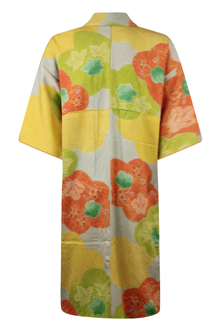 colorful vintage silk kimono modernized for today