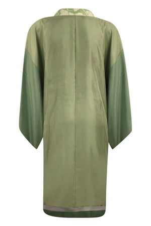 green mens juban shibori collar - Kiku 
