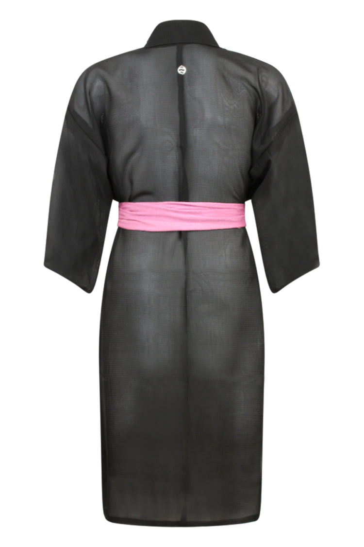 Black summer kimono 5 mons - Kiku 