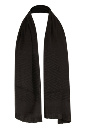 black silk sash scarf