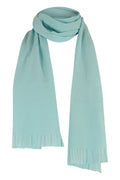 pale turquoise silk sash scarf - Kiku 