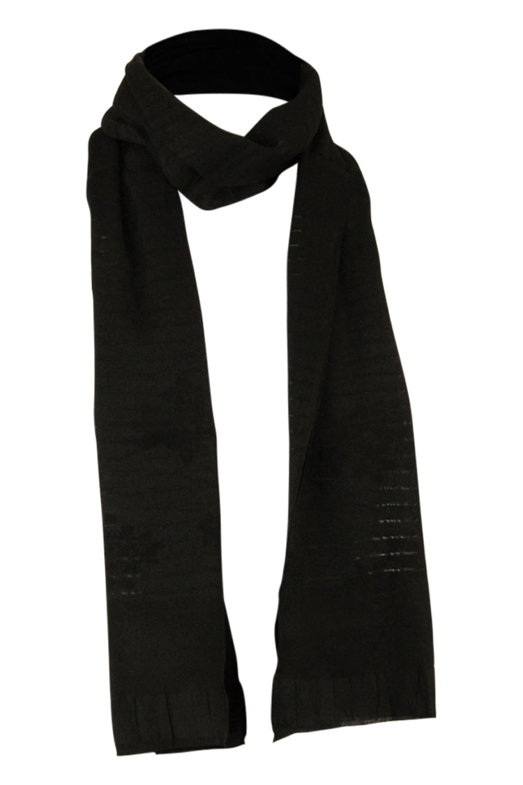 Light weight black vintage scarf