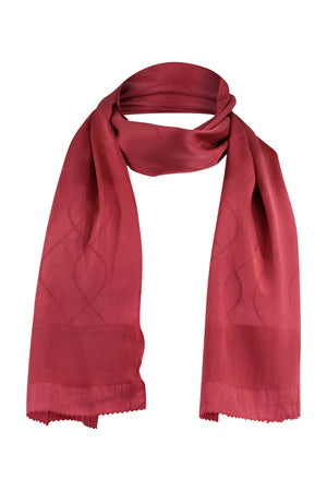 Dark rose silk sash scarf