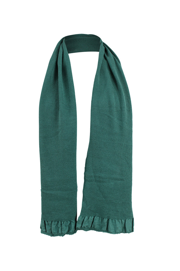 Dark turquoise  silk sash scarf