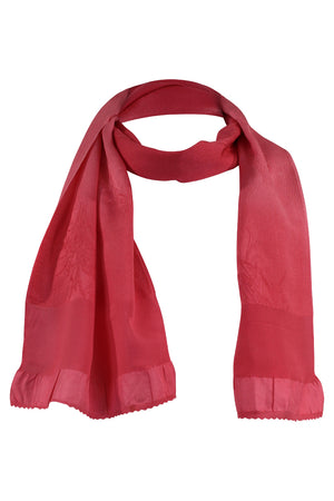 Variegated rose silk sash scarf